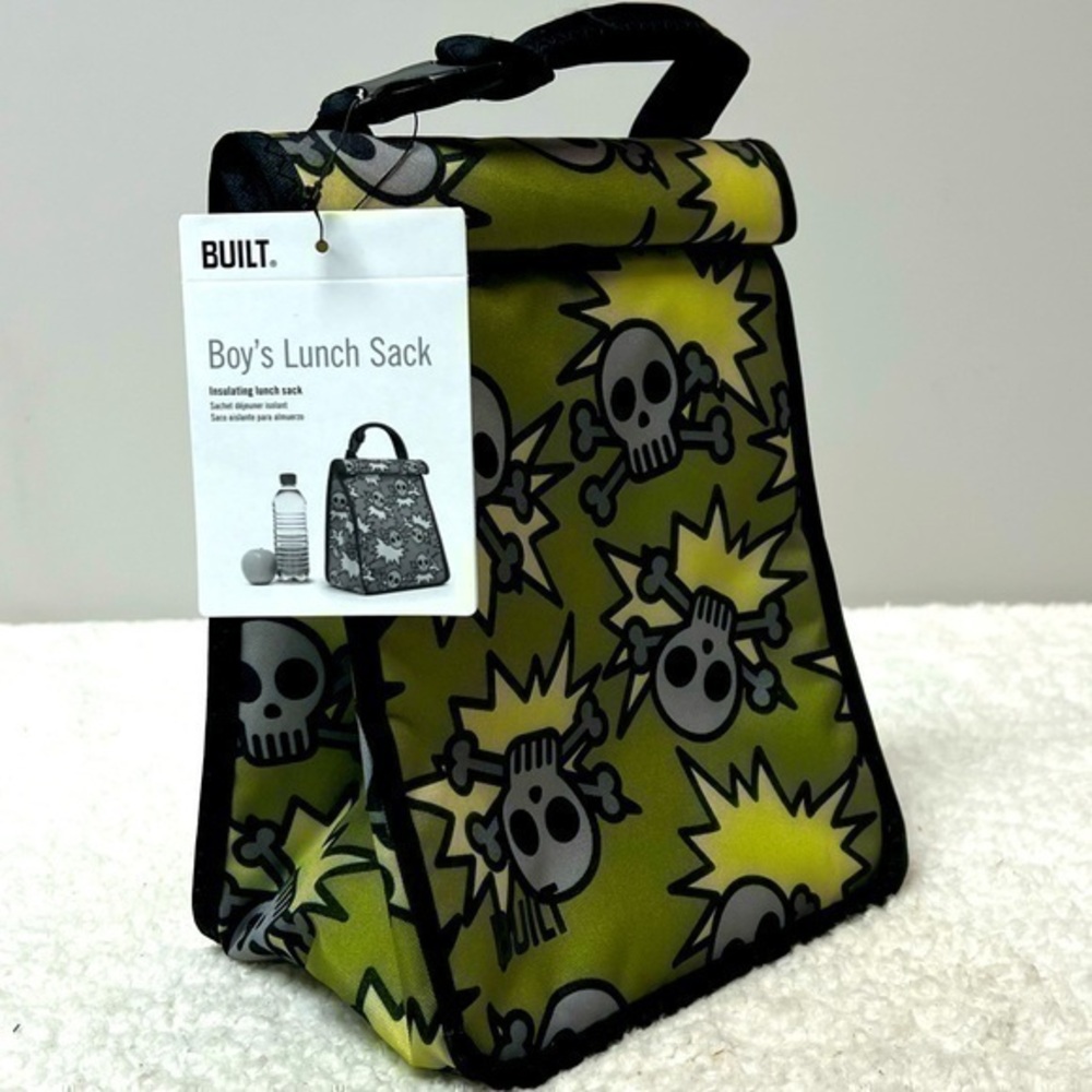 Built "Skulls" Neoprene Insulated Lunch Sack